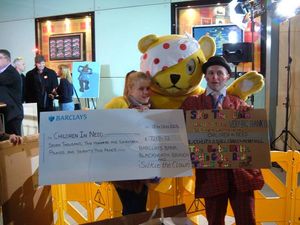 Pudsey Bear and Silkie